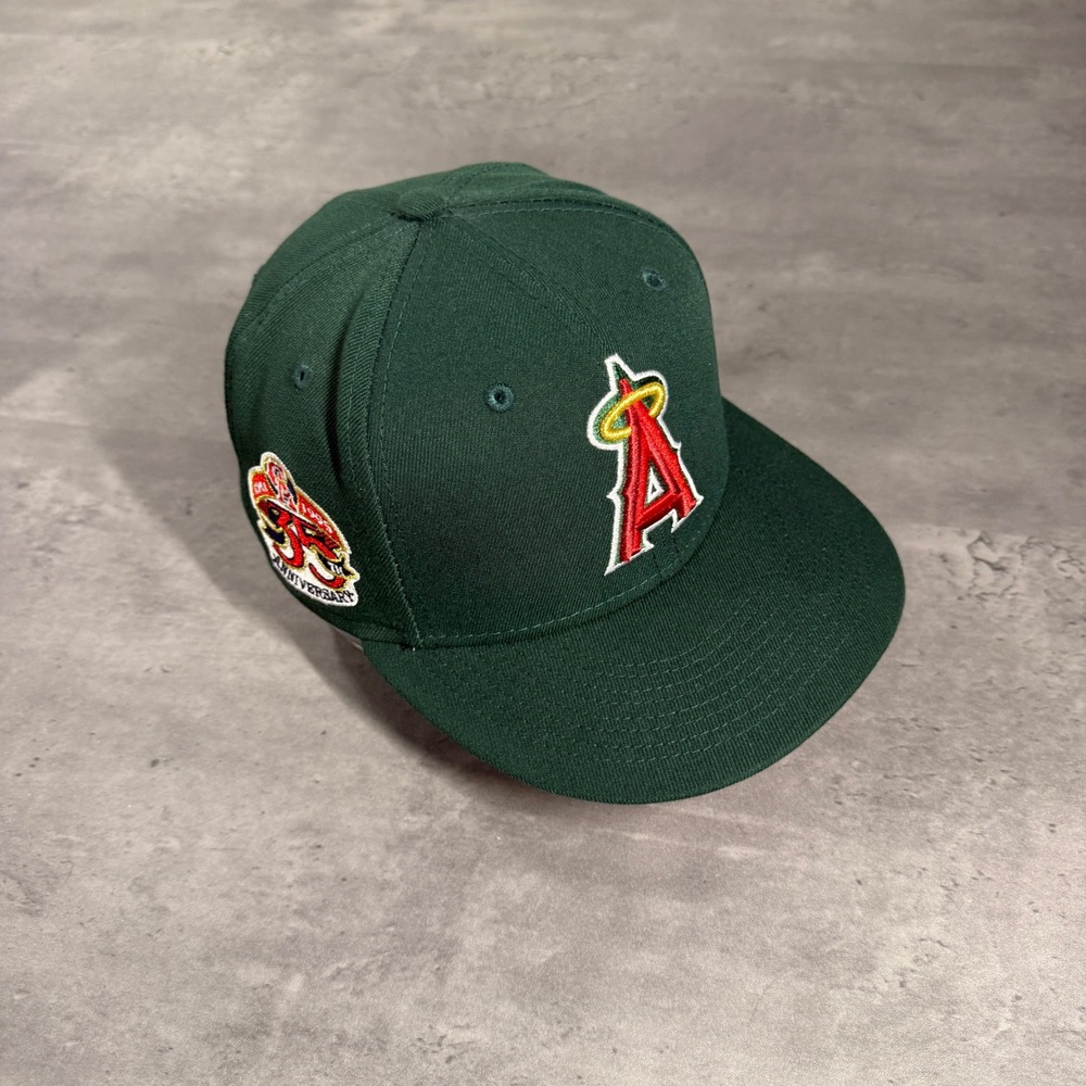 Hat Club Los Angeles Angels New Era Cap 7 1/4 Green Eggs & Ham Red Pink UV